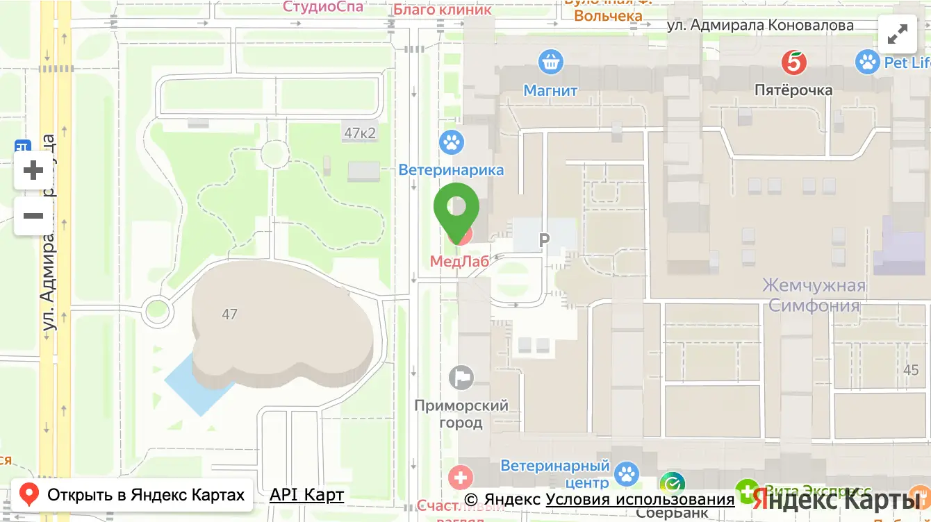 Карта: МедЛаб Жемчужина