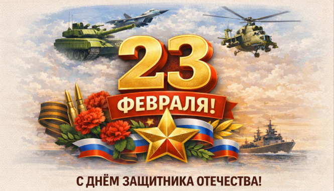 Поздравляем вас с 23 февраля — Днём защитника Отечества!