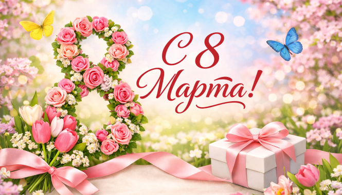 Поздравляем с 8 Марта!