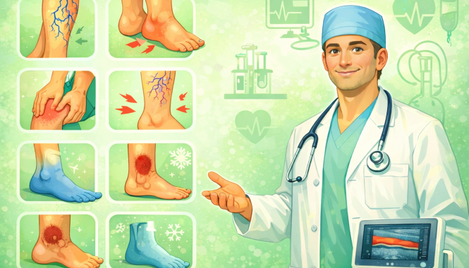 Когда нужно обращаться к флебологу/сосудистому хирургу?